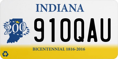 IN license plate 910QAU