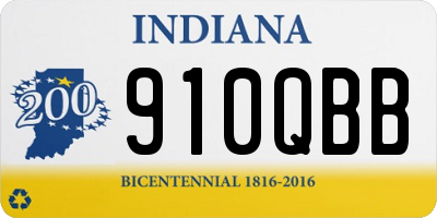 IN license plate 910QBB