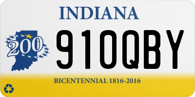 IN license plate 910QBY
