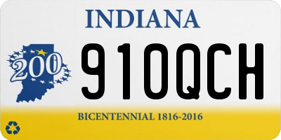 IN license plate 910QCH