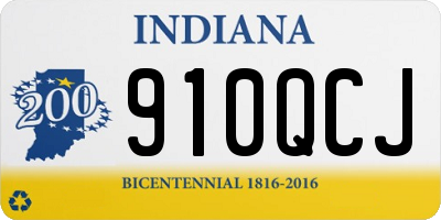 IN license plate 910QCJ