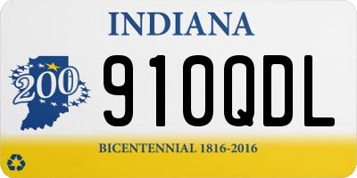 IN license plate 910QDL