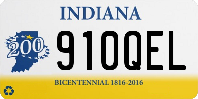 IN license plate 910QEL