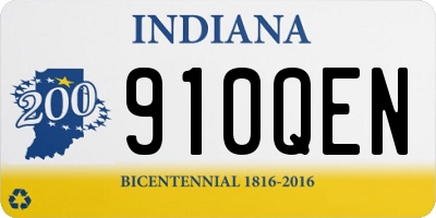 IN license plate 910QEN
