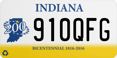 IN license plate 910QFG