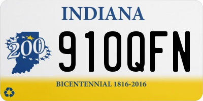IN license plate 910QFN