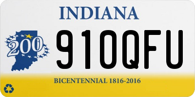 IN license plate 910QFU