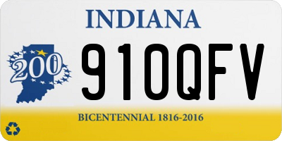 IN license plate 910QFV