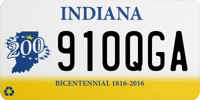 IN license plate 910QGA