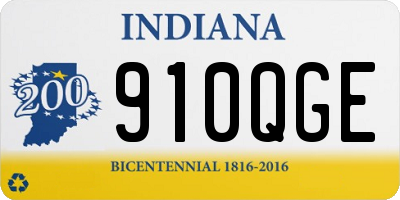 IN license plate 910QGE