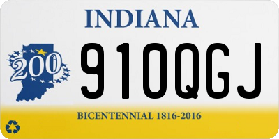 IN license plate 910QGJ