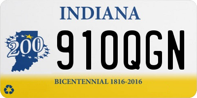 IN license plate 910QGN