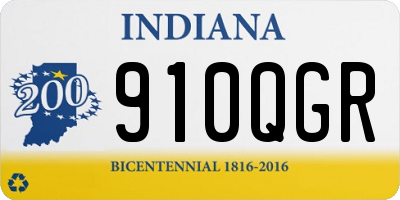 IN license plate 910QGR