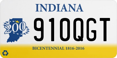 IN license plate 910QGT