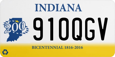 IN license plate 910QGV