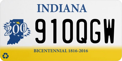 IN license plate 910QGW
