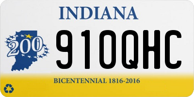 IN license plate 910QHC