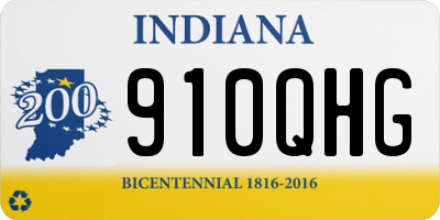 IN license plate 910QHG