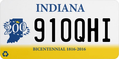 IN license plate 910QHI