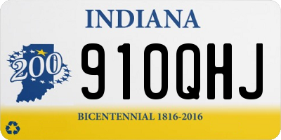 IN license plate 910QHJ