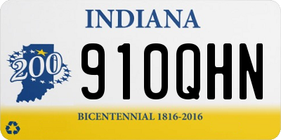 IN license plate 910QHN
