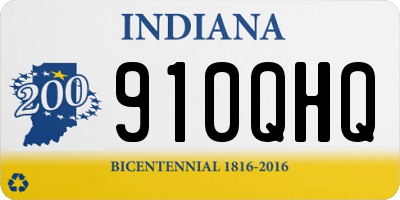 IN license plate 910QHQ