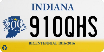 IN license plate 910QHS