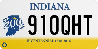 IN license plate 910QHT