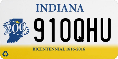 IN license plate 910QHU