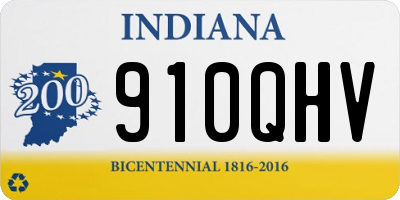 IN license plate 910QHV