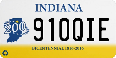 IN license plate 910QIE