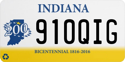 IN license plate 910QIG