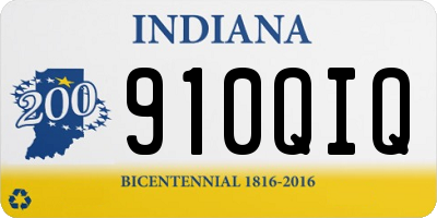 IN license plate 910QIQ