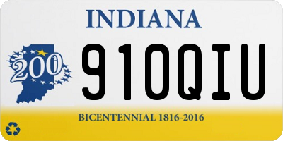 IN license plate 910QIU