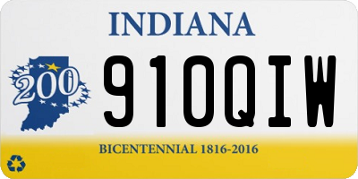 IN license plate 910QIW