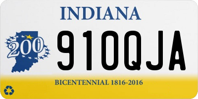 IN license plate 910QJA