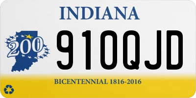 IN license plate 910QJD