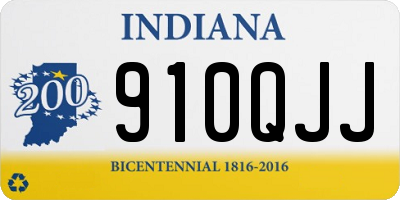 IN license plate 910QJJ