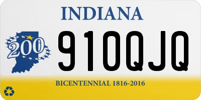 IN license plate 910QJQ