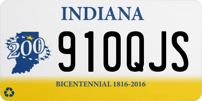 IN license plate 910QJS
