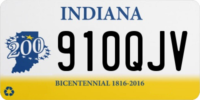 IN license plate 910QJV