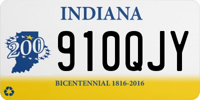 IN license plate 910QJY