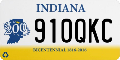 IN license plate 910QKC