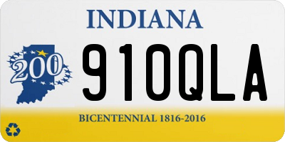 IN license plate 910QLA