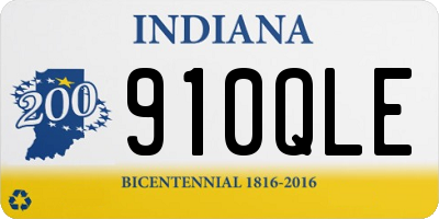 IN license plate 910QLE