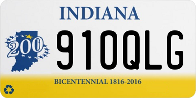 IN license plate 910QLG