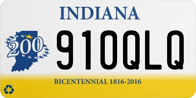 IN license plate 910QLQ