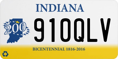 IN license plate 910QLV