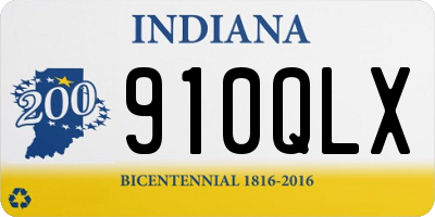 IN license plate 910QLX