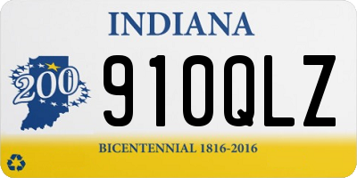 IN license plate 910QLZ
